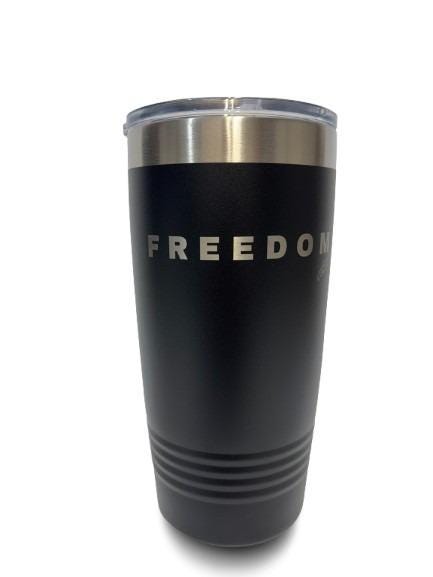 20oz Stainless Steel Tumbler – “Just Because You Are Offended Doesn’t Mean You Are Right” Quote by Charlie Kirk | Insulated Cup with Lid