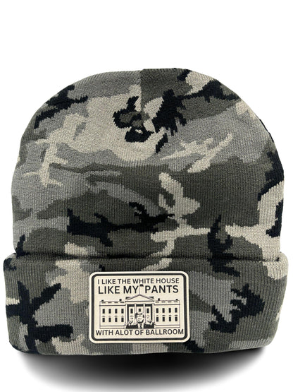 Funny Political Trucker Hat – “I Like the White House Like My Pants, With a Lot of Ballroom” – Unisex Adjustable Mesh Back Cap
