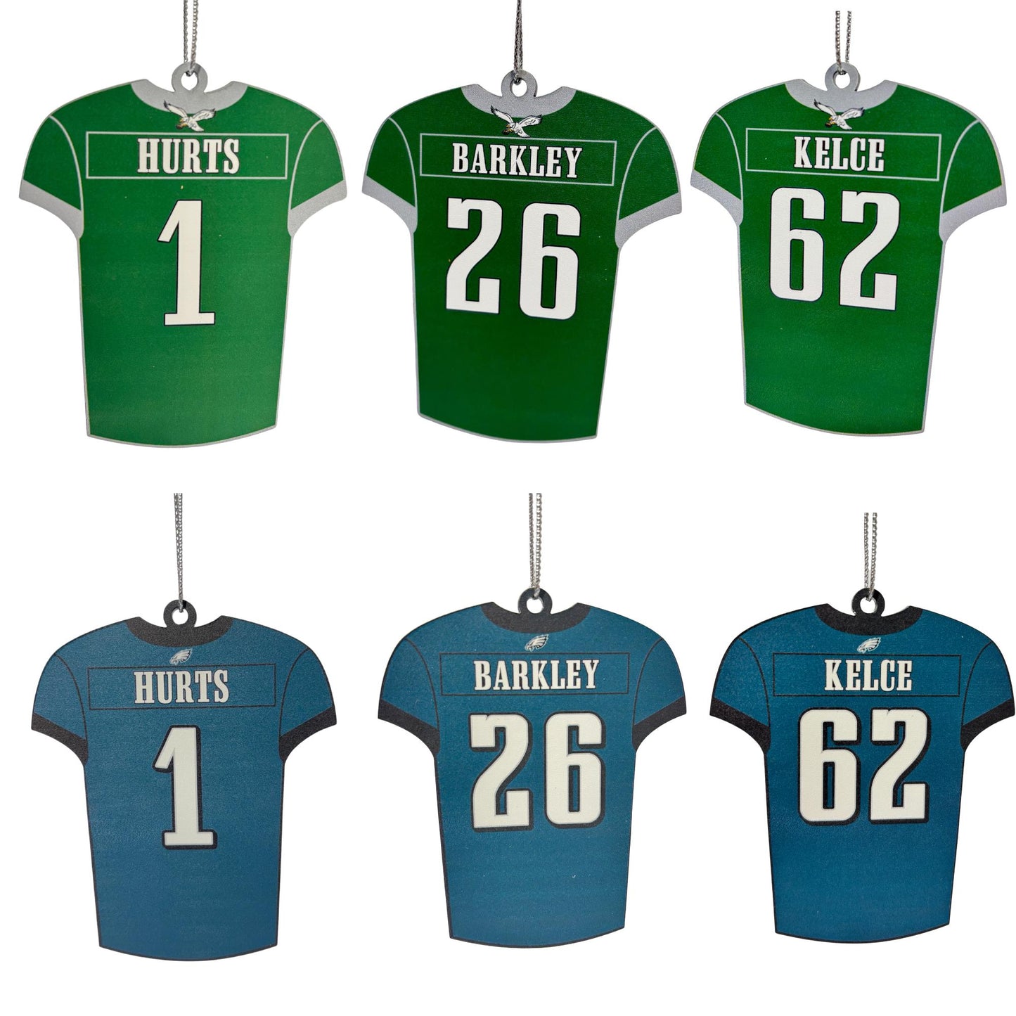 Philadelphia Eagles Jersey Christmas Ornament – Acrylic UV Printed – Eagles Christmas Decor