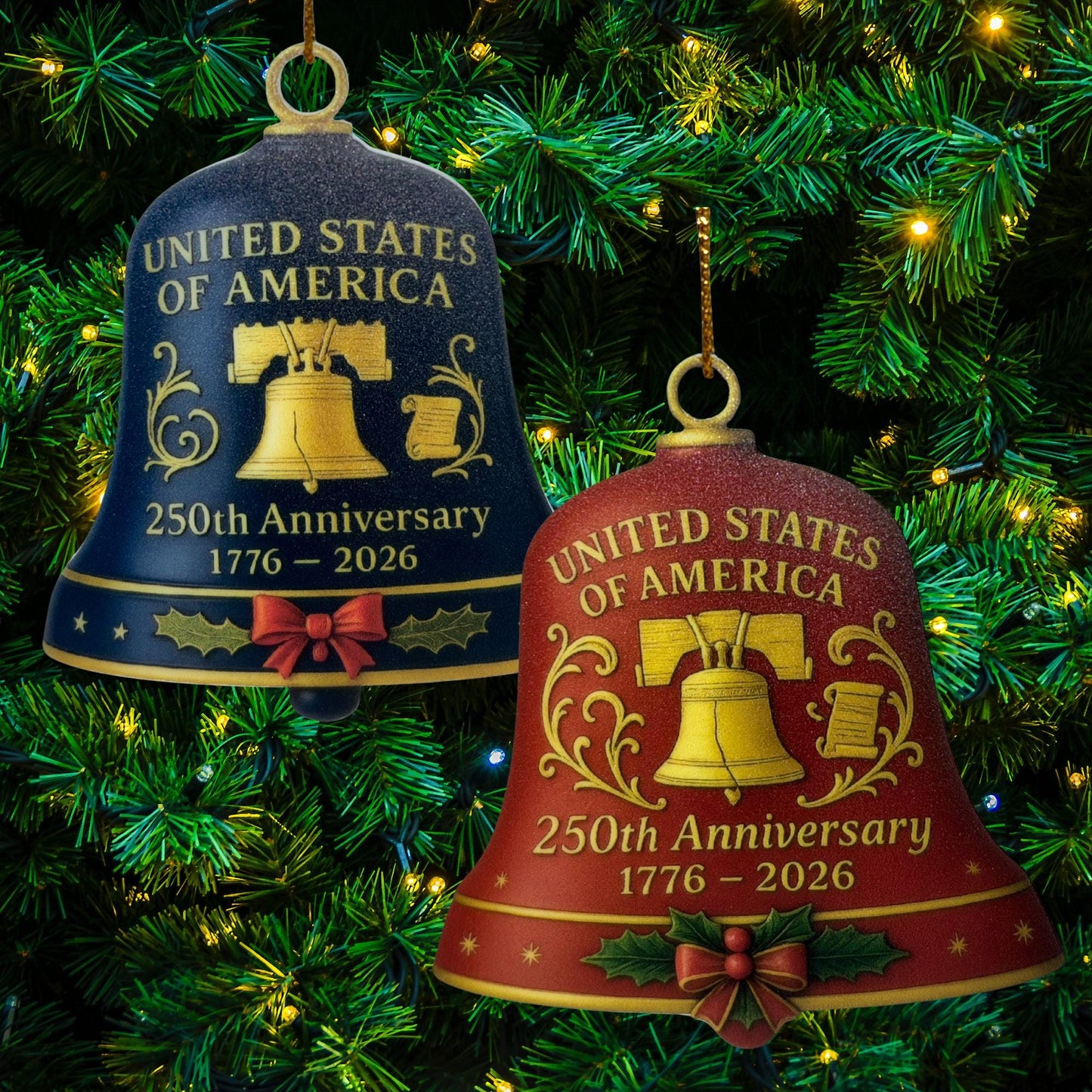 250th America Birthday Ornament – Acrylic Keepsake | USA 250 Years | Patriotic Gift | July 4th 2026 Decoration | Semiquincentennial Ornament