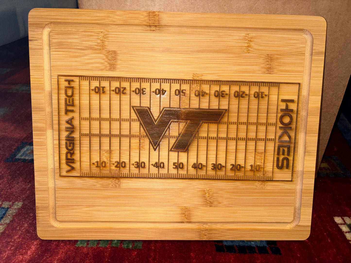 Handmade Custom College Football Team Cutting Board | Charcuterie Board | Personalized Sports Gift