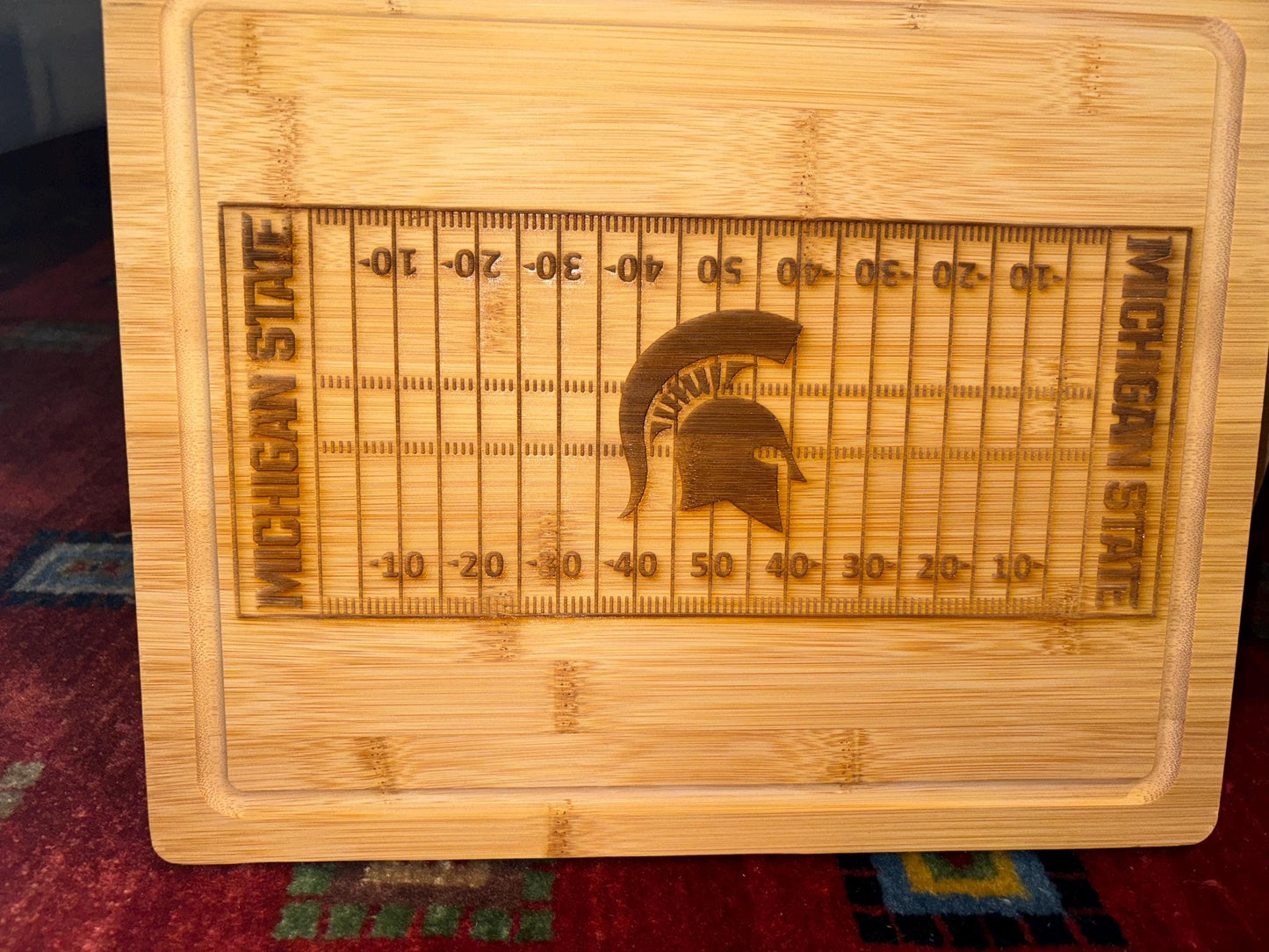 Handmade Custom College Football Team Cutting Board | Charcuterie Board | Personalized Sports Gift