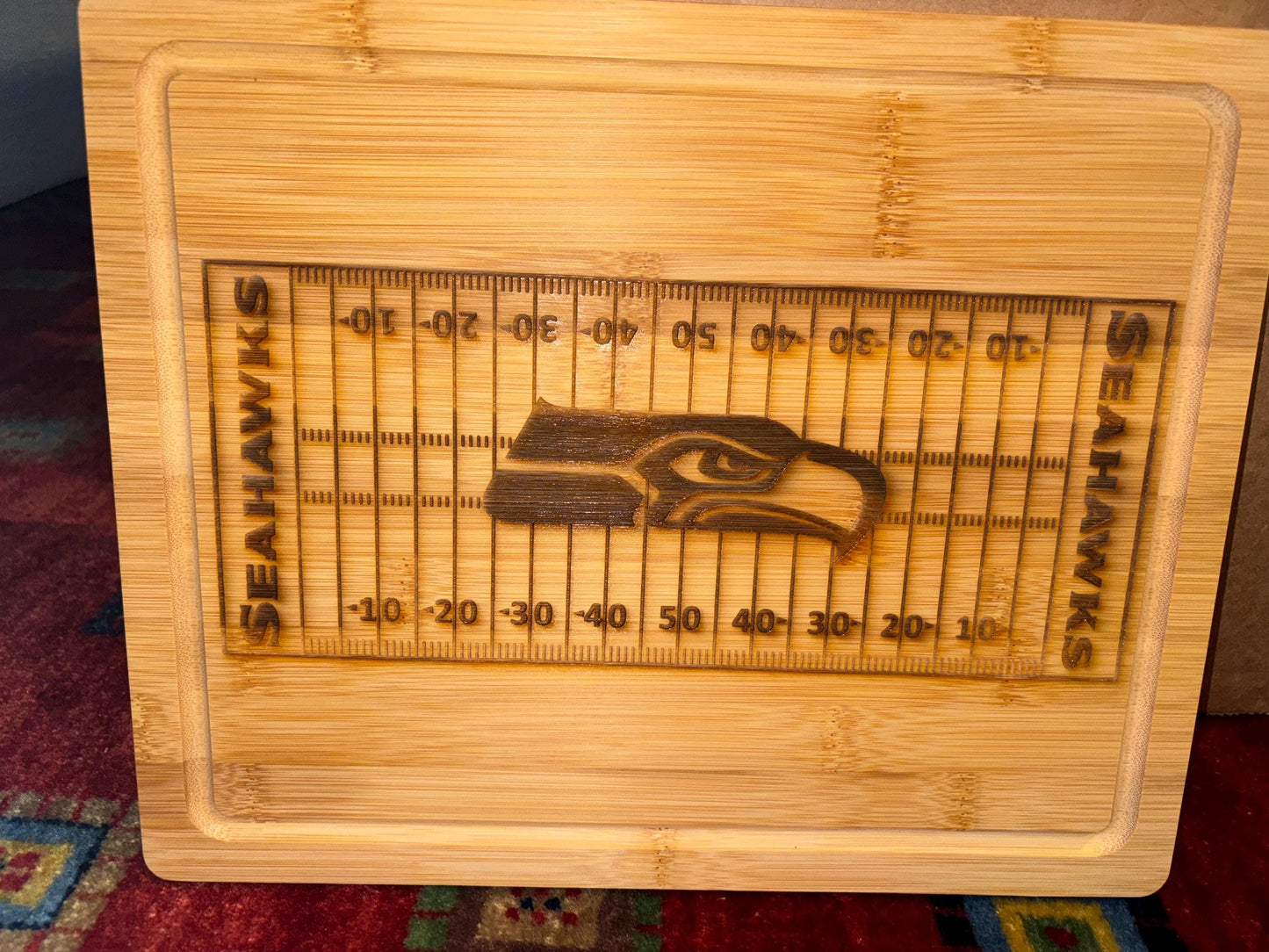 Handmade Custom Football Team Cutting Board | Charcuterie Board | Personalized Sports Gift