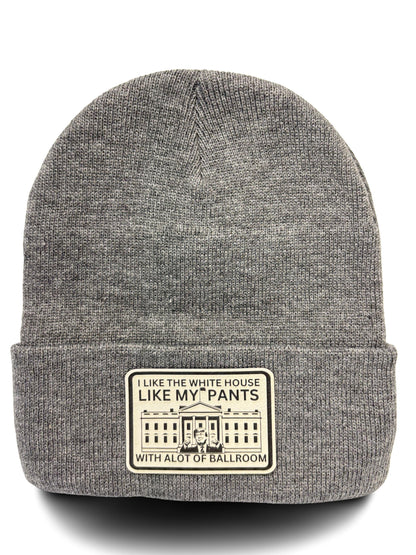 Funny Political Trucker Hat – “I Like the White House Like My Pants, With a Lot of Ballroom” – Unisex Adjustable Mesh Back Cap