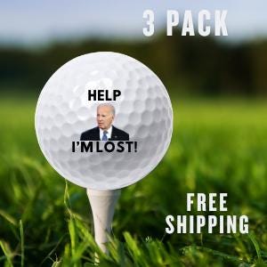 Funny Biden Golf Ball Set: Political Gag Gift for Golfers