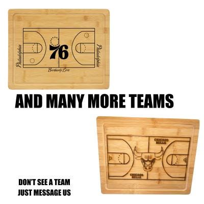 Handmade Custom Basketball Team Cutting Board | Charcuterie Board | Personalized Sports Gift
