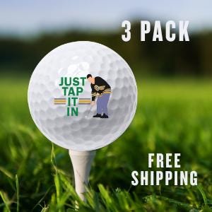 Happy Gilmore Golf Ball Set: Funny Movie Quote Gag Gift
