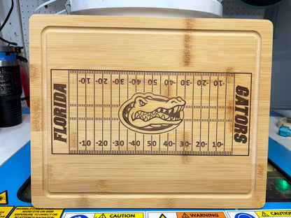 Handmade Custom College Football Team Cutting Board | Charcuterie Board | Personalized Sports Gift