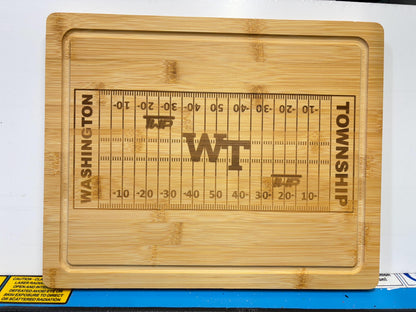 Washington Township High School NJ Handmade Custom Football Team Cutting Board | Charcuterie Board | Personalized Sports Gift