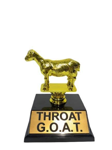 G.O.A.T. Trophy – Greatest of All Time Award – Funny Gag Gift for Friends, Coworkers, and Family – Perfect for Birthdays, Office Parties